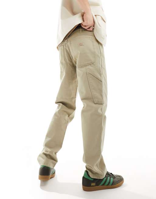 Dickies duck canvas carpenter pants in desert sand ASOS