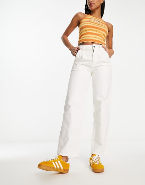 Dickies Duck Canvas carpenter pants in off white - view 1