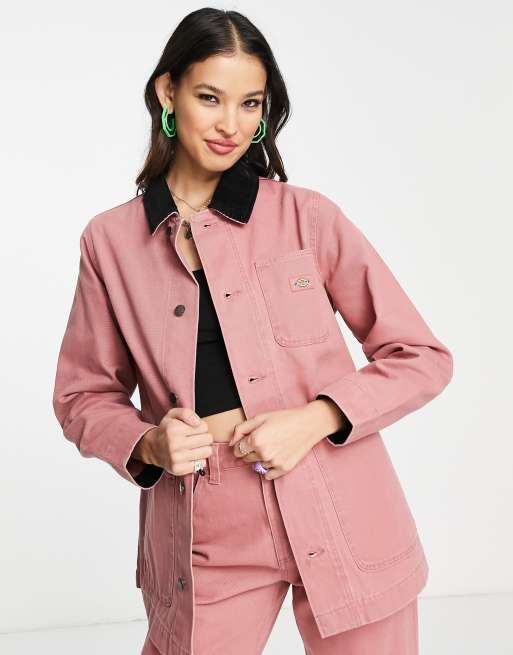 Pink 2025 canvas jacket