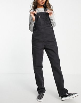 Dickies Duck Canvas classic dungaree in black