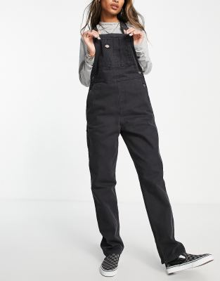 Dickies Duck Canvas dungaree in black