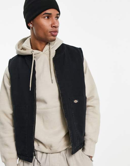 Dickies black vest sale