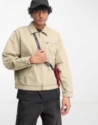Dickies duck canvas jacket in sand