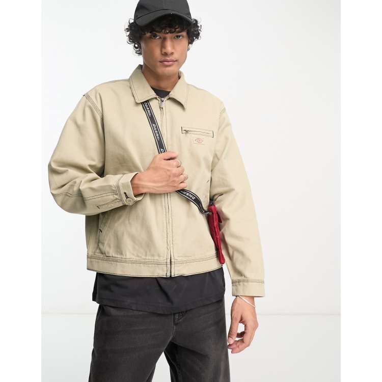 Dickies duck canvas jacket in sand