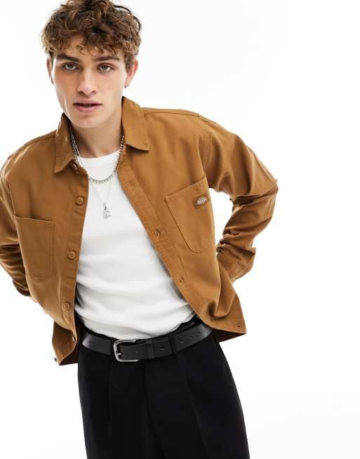 Dickies - Duck - Canvas overhemd met lange mouwen in bruin