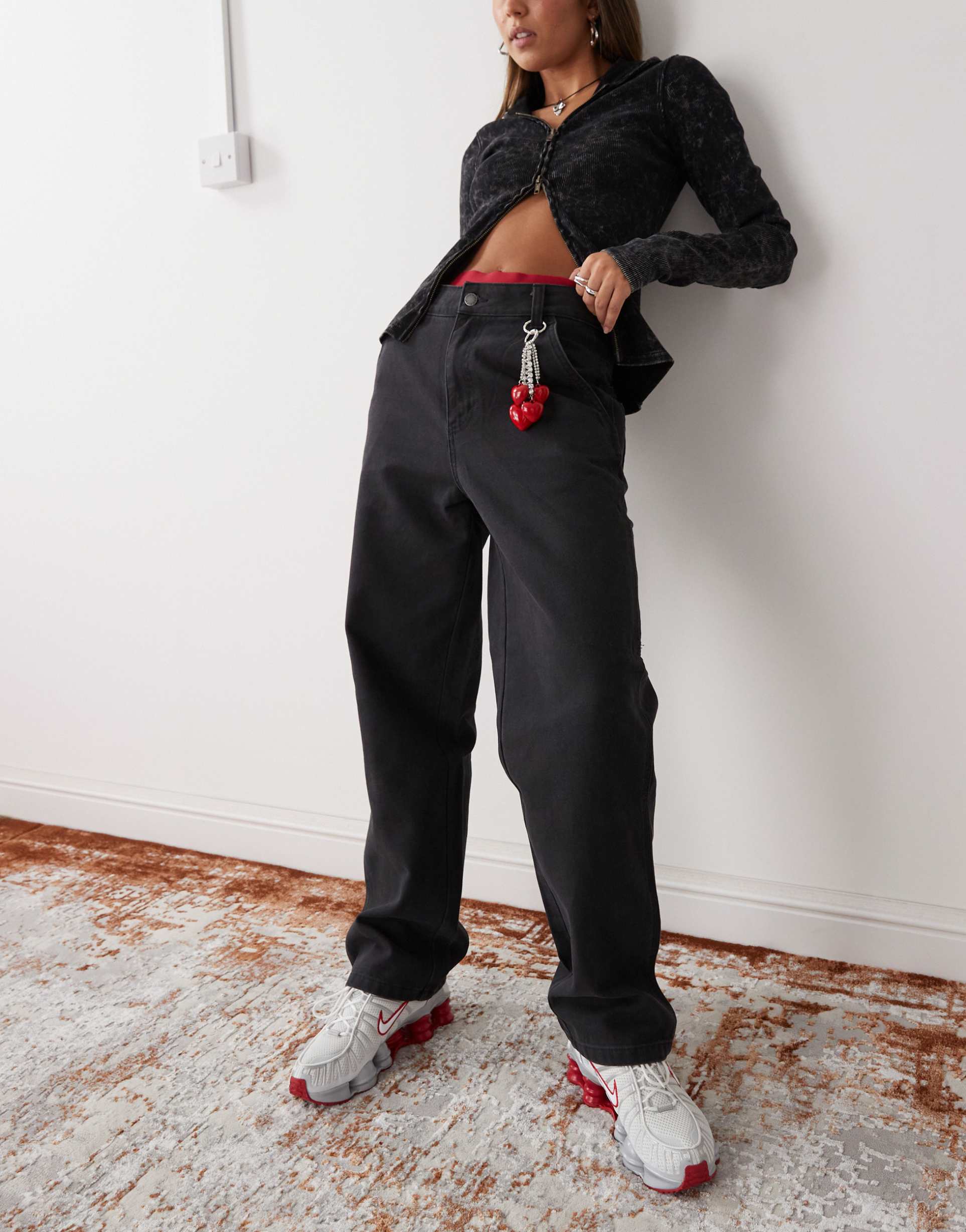 dickies duck canvas pants in black