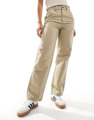 Dickies duck canvas pants in light tan