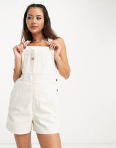 Dickies classic duck canvas dungarees in black | ASOS