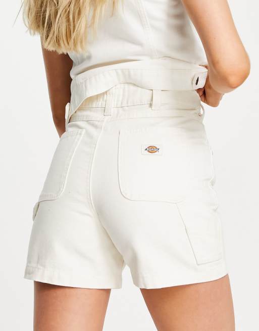 Dickies - Duck Canvas - Timmermansshort in wit 