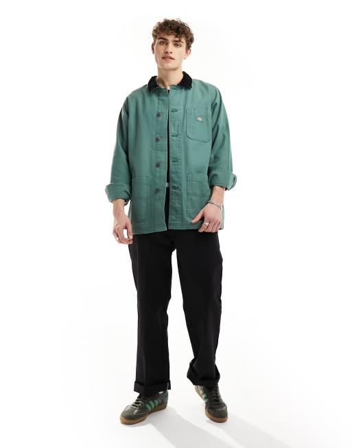 Dickies duck canvas unlined chore jacket in dark green | ASOS 