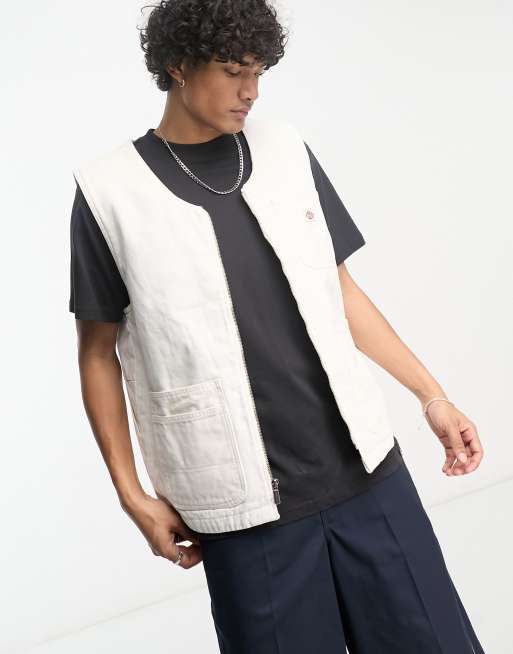 Artic Vest Canvas Brown - Black & Blue Shop