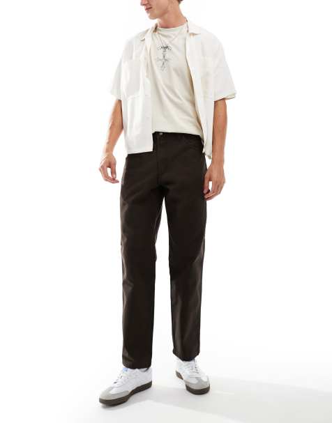 Dickies duck carpenter trousers in dark brown - view 1