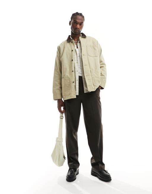 Dickies - Duck Chore - Giacca in tela color sabbia lavaggio stone wash