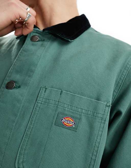 Dickies - Duck Chore - Giacca in tela verde scuro sfoderata , 3 di 4