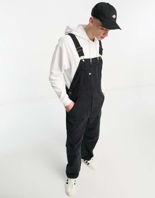 Dickies – Duck – Czarne płócienne ogrodniczki, 4 z 4