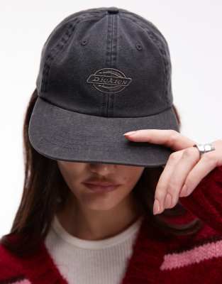 Dickies - Duck - Dad-Kappe in verwaschenem Schwarz mit farblich abgestimmtem, mittigem Logo