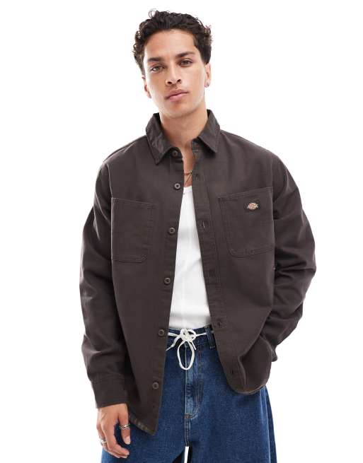 Dickies – Duck – Mörkbrun skjorta i canvas