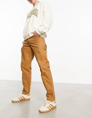 Pantalon De Travail Dickies Big – Coupe Décontractée, Toile Lourde – Marron Foncé – Tailles 44 à 50 – Neuf Avec étiquettes