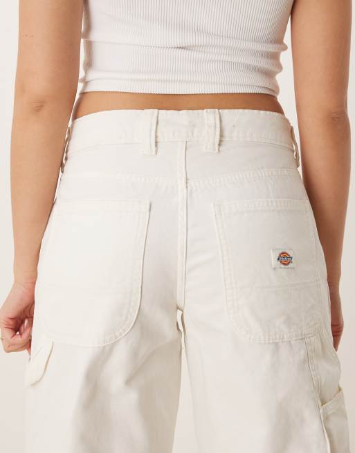 Dickies - Duck - Pantaloni in tela bianco sporco slavato, 4 di 5