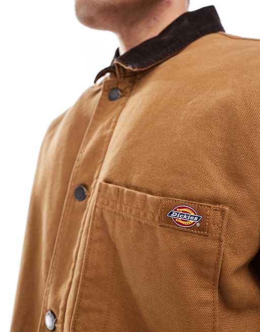 Dickies - Duck - Veste de travail en toile avec doublure polaire épaisse - Marron délavé, 2 de 4