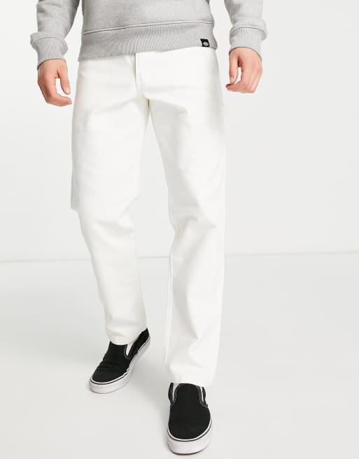 Dickies – Duck – Vita byxor i canvas  