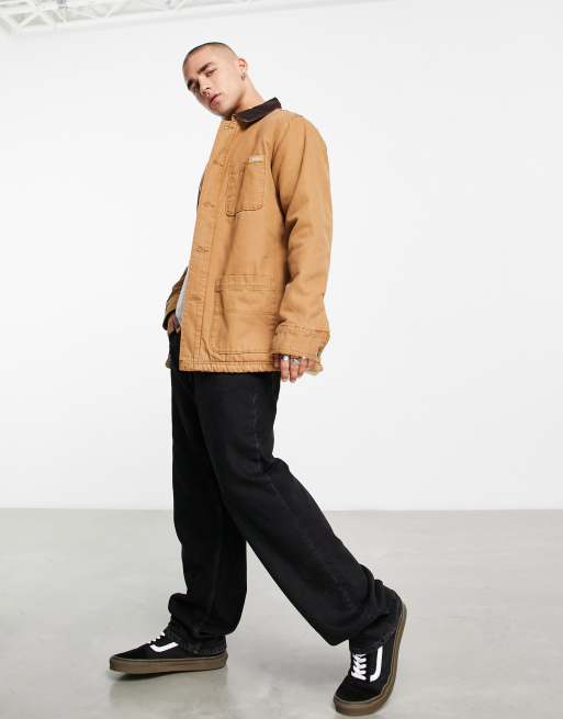 Dickies DuckCanvas chore coat in tan | ASOS