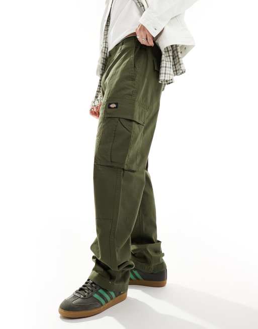 DICKIES Belted Utility Olive Cargo Pants