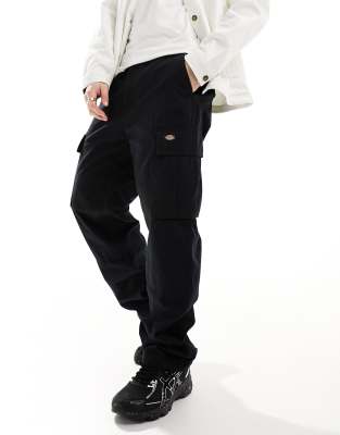 Pantalone cargo vestibilità ampia con vita elasticizzata Nero 3100005