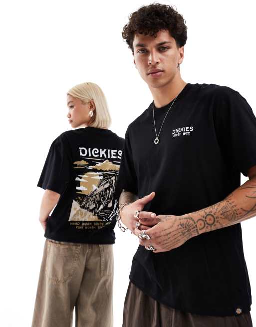 Dickies – Eagle Point – Czarny T-shirt z krótkimi rękawami i nadrukiem na plecach – Tylko w ASOS