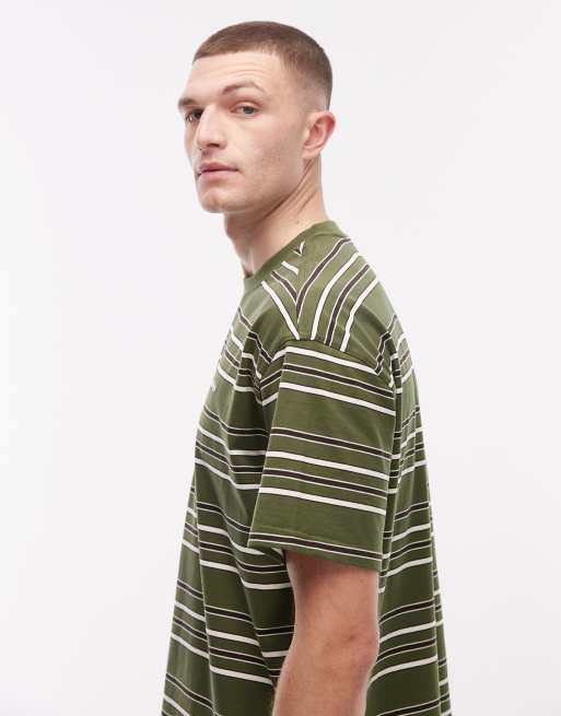 Dickies – East Liberty – Gestreiftes T-Shirt in Grün, 4 von 5