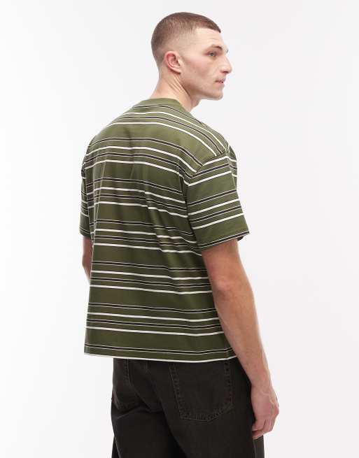 Dickies East Liberty striped t-shirt in green, 3 of 5
