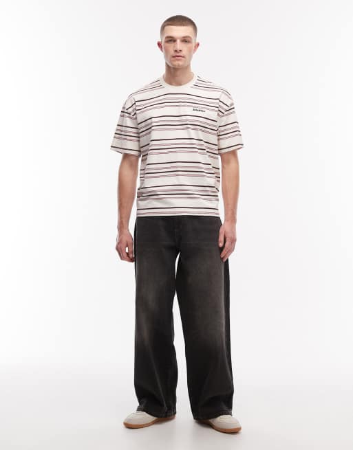 Dickies - East Liberty - T-shirt rayé - Blanc cassé, 2 de 5