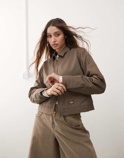 Dickies - Eisenhower - Giacca taglio corto marrone foderata