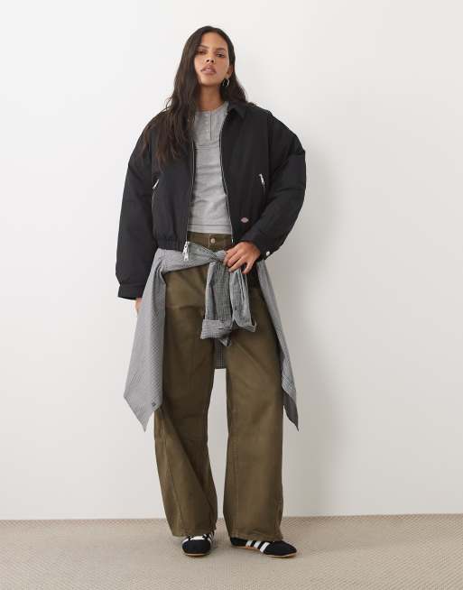 Dickies Eisenhower puffer jacket in black, 2 of 4