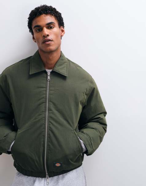 Dickies Eisenhower puffer jacket in green - view 1