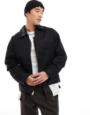 Dickies lined eisenhower jacket in black - ASOS Price Checker