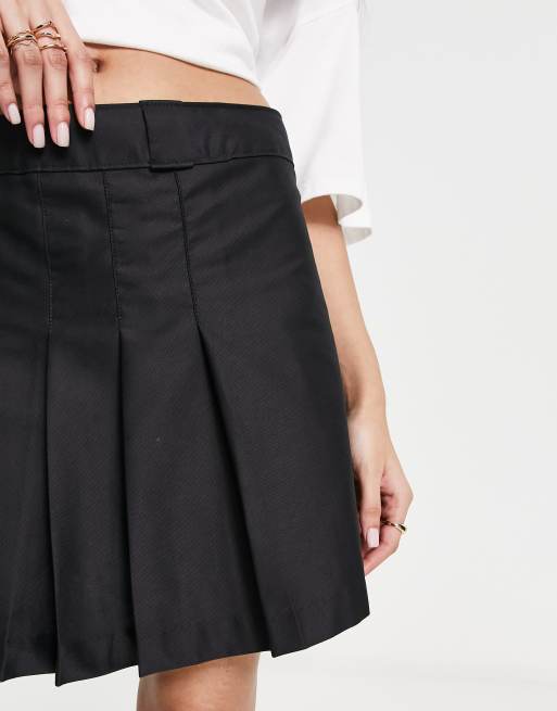 Dickies Elizaville pleated skirt in black | ASOS