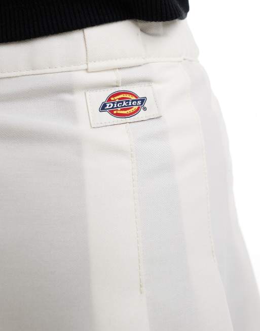 Dickies Elizaville short skirt with pleats in white