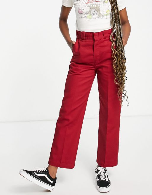 Dickies Elizaville trousers in red