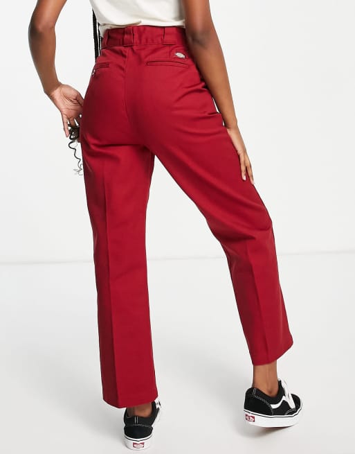 Dickies Elizaville trousers in red