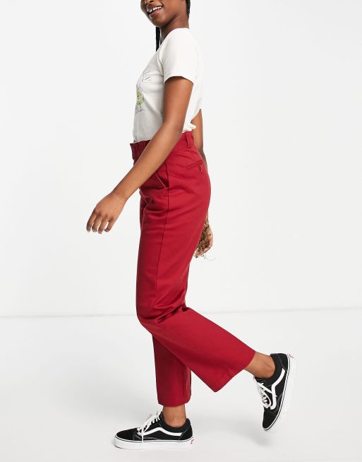 Dickies Elizaville trousers in red