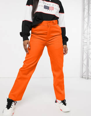 orange dickies work pants