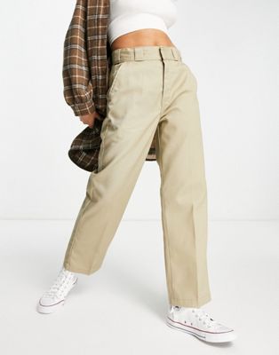 Dickies Elizaville work trousers in beige - ASOS Price Checker