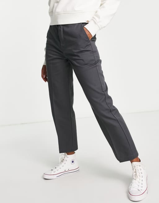 Dickies Elizaville work pants in dark grey ASOS