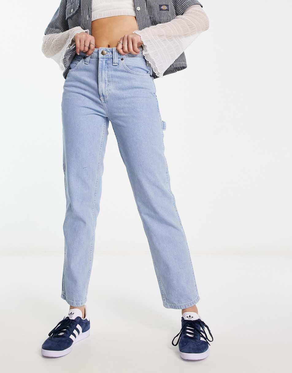 Dickies ellendale denim jeans in vintage blue