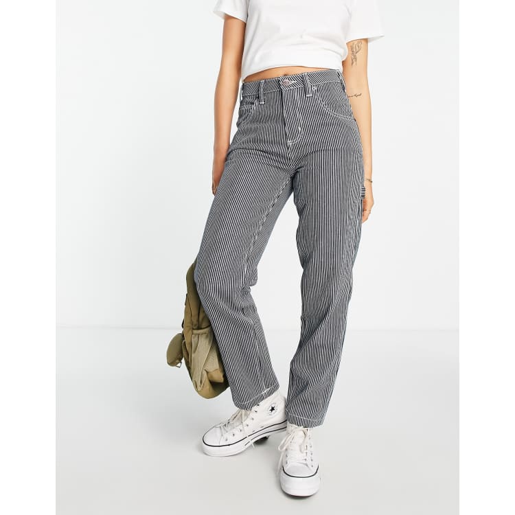 Railroad stripe sale jeans