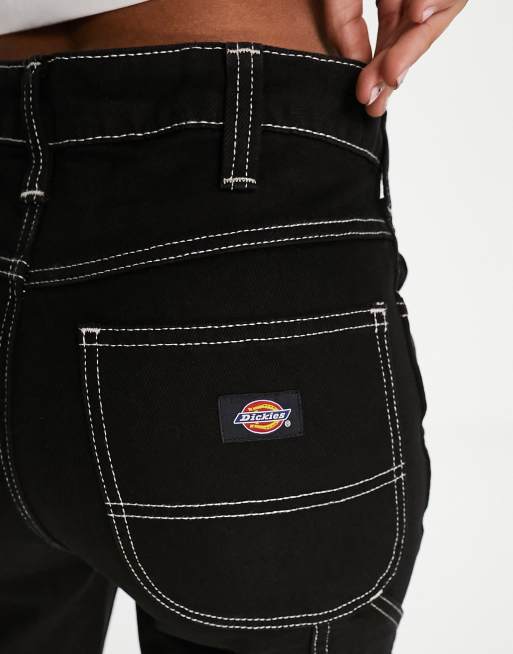 Dickies black jeans white sales stitching