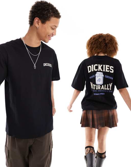 Dickies - Elliston - T-shirt met print op de achterkant in zwart