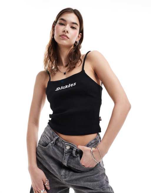Dickies - Enterprise - Geribbelde camitop in zwart