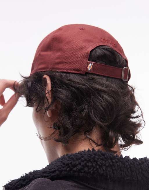 Dickies essential dad cap in burgundy, 2 of 3